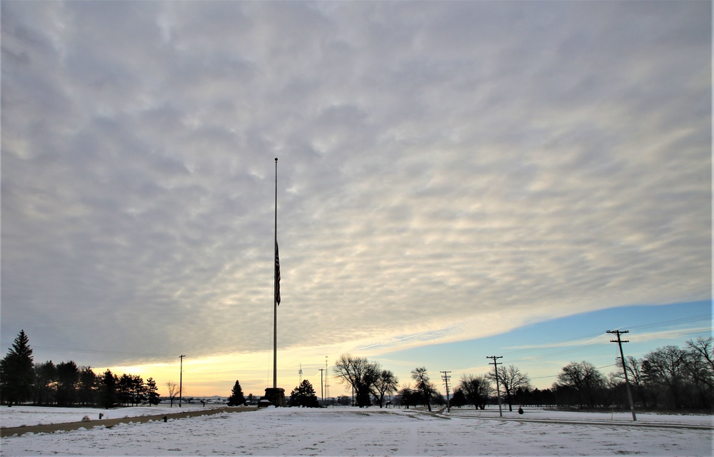 Flag flown at half-staff at Fort McCoy for former Gen. Volney Warner