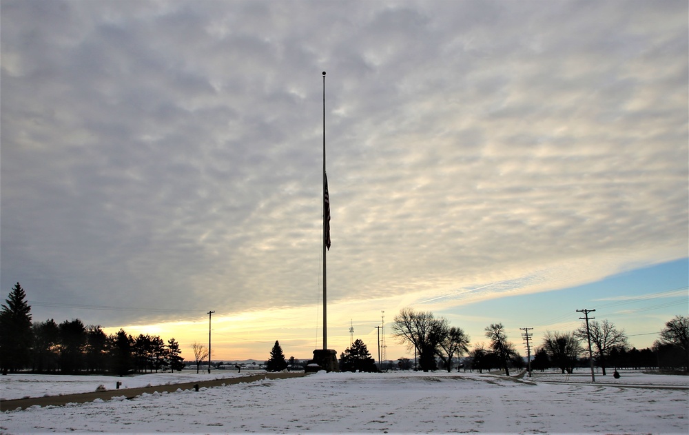 Flag flown at half-staff at Fort McCoy for former Gen. Volney Warner