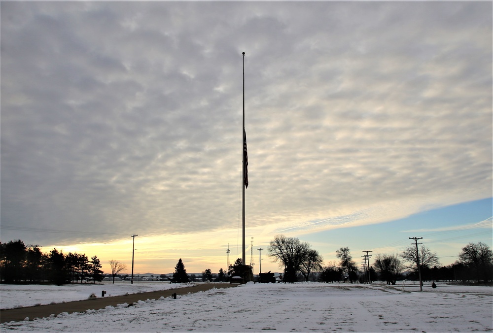 Flag flown at half-staff at Fort McCoy for former Gen. Volney Warner