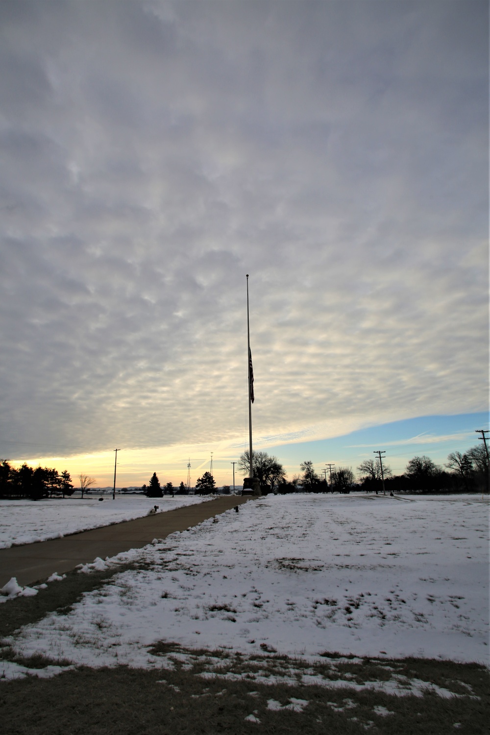 Flag flown at half-staff at Fort McCoy for former Gen. Volney Warner