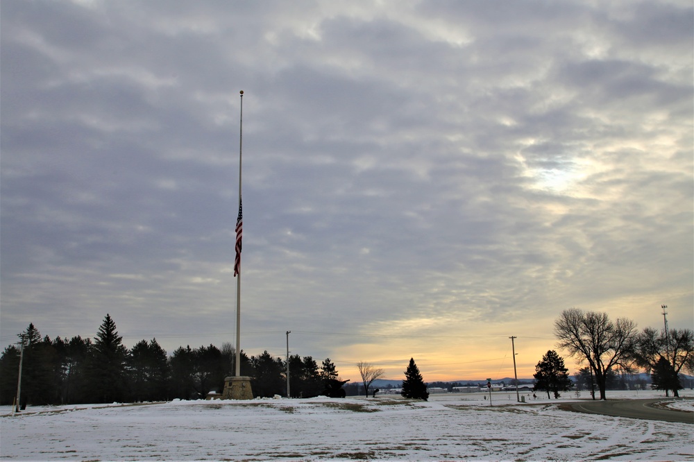 Flag flown at half-staff at Fort McCoy for former Gen. Volney Warner