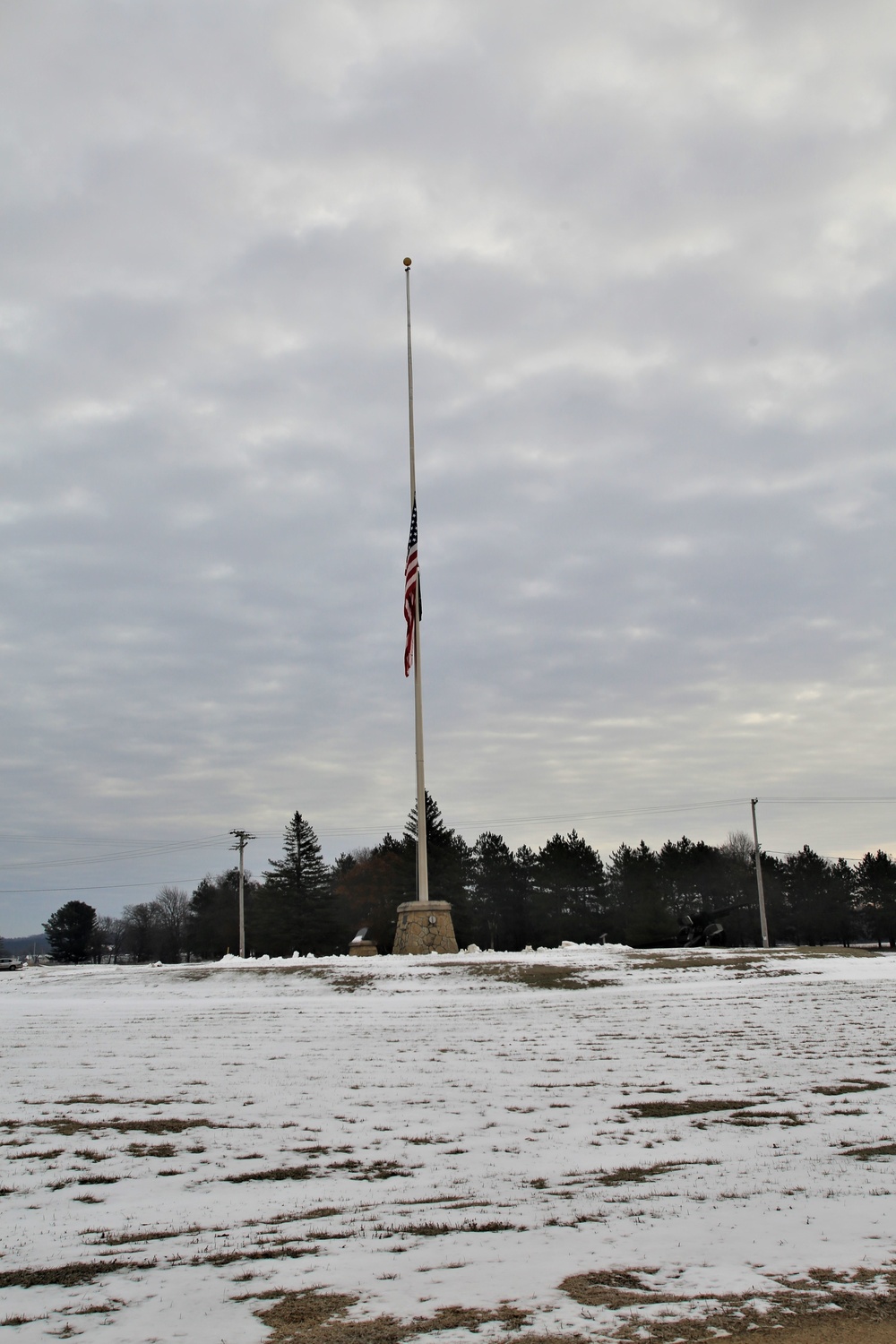 Flag flown at half-staff at Fort McCoy for former Gen. Volney Warner