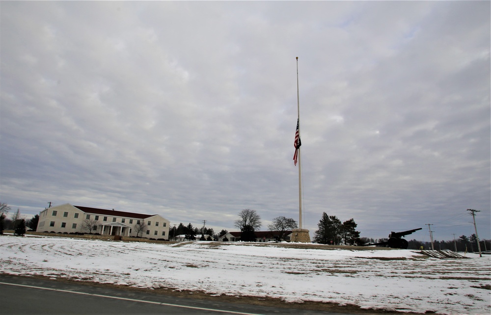 Flag flown at half-staff at Fort McCoy for former Gen. Volney Warner