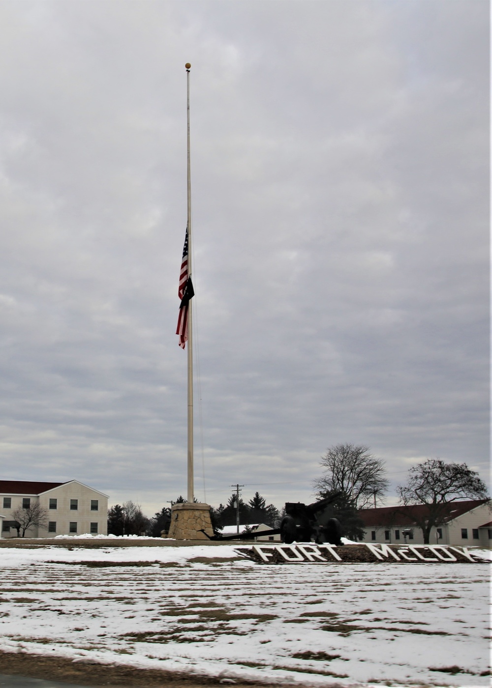 Flag flown at half-staff at Fort McCoy for former Gen. Volney Warner