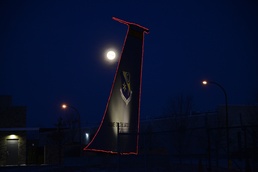 Full moon with KC-135 Christmas tail