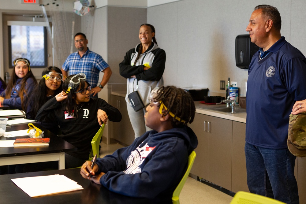 Rep. Gilbert Cisneros visits STARBASE Los Alamitos