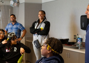 Rep. Gilbert Cisneros visits STARBASE Los Alamitos