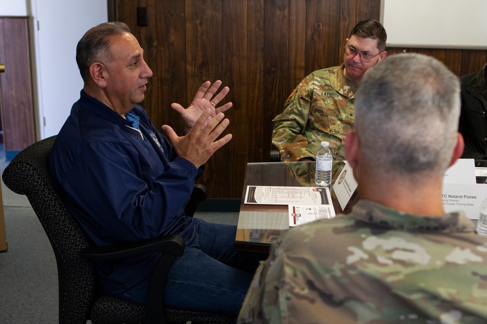 Rep. Gilbert Cisneros visits Joint Forces Training Base