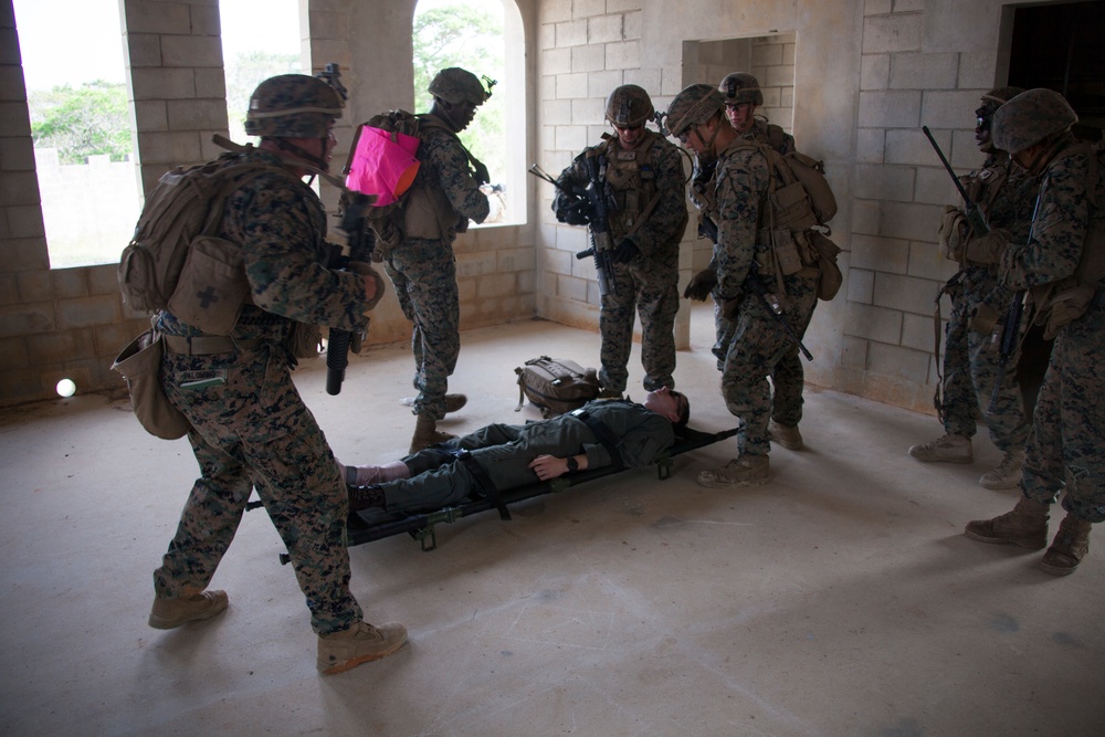 BLT 1/5 conducts simulated TRAP on Okinawa