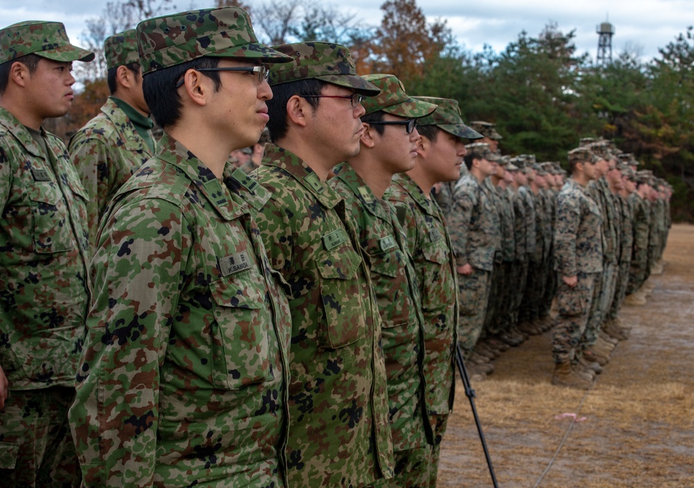 Closing Ceremony for Forest Light Middle Army