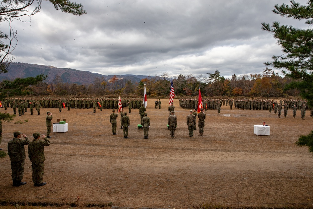 Closing Ceremony for Forest Light Middle Army