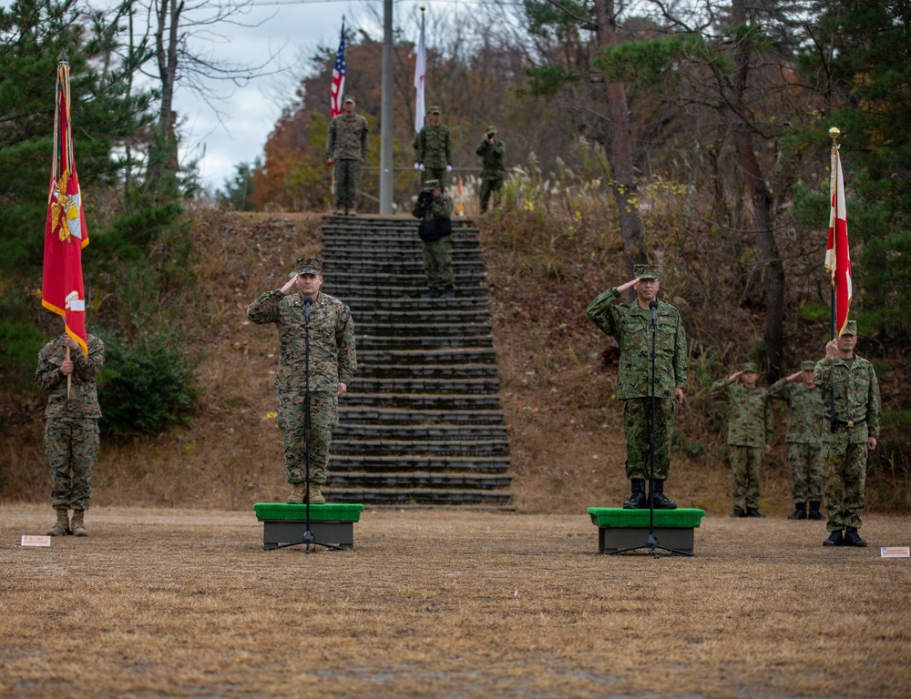 Closing Ceremony for Forest Light Middle Army