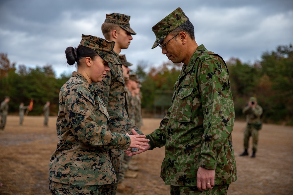 Closing Ceremony for Forest Light Middle Army