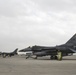 F-16 Fighting Falcons land at Al Udeid Air Base