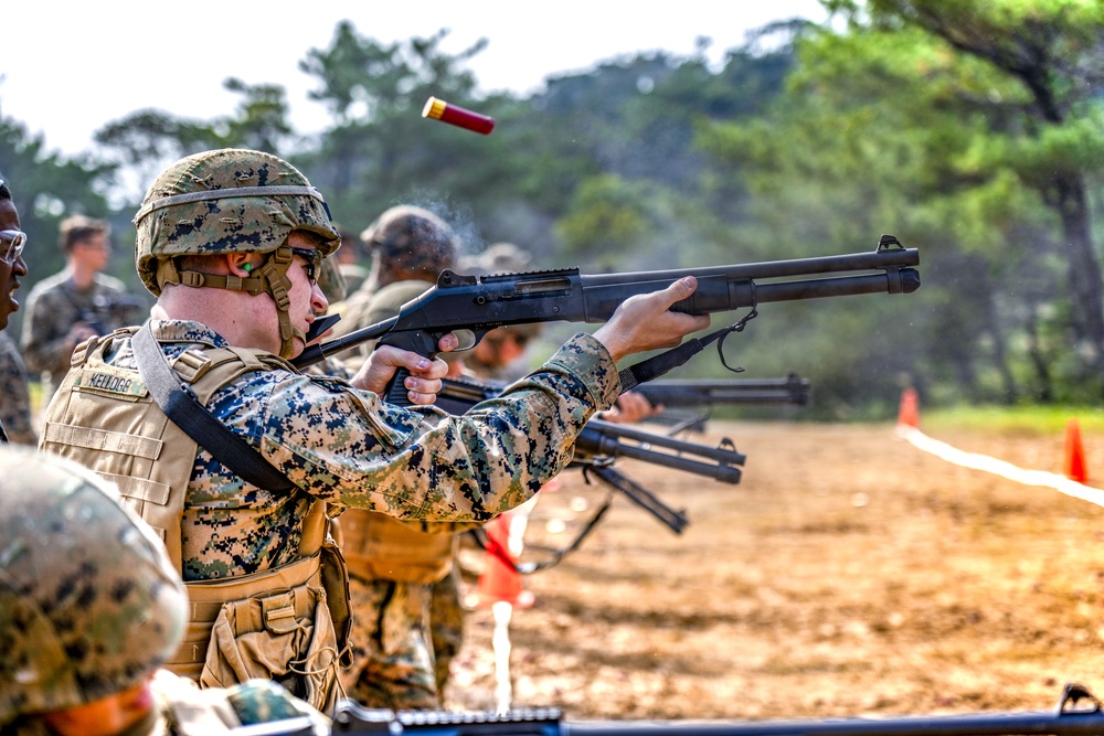 US Marines, sailors aboard MCB-Camp Butler take part in Security Augmentation Force Training