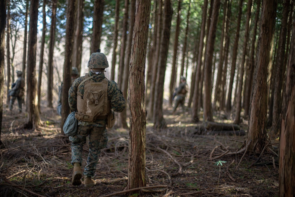 3rd Marine Division conducts a company force on force event during exercise Fuji Viper 20-2