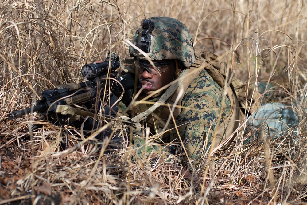 3rd Marine Division conduct a company force on force event during exercise Fuji Viper 20-2