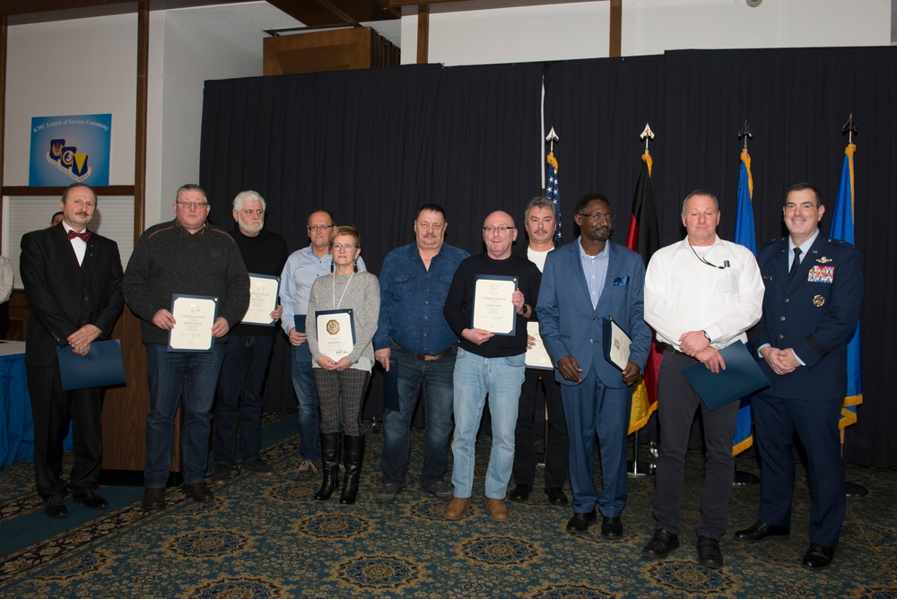 KMC civilians honored in Length-of-Service Ceremony