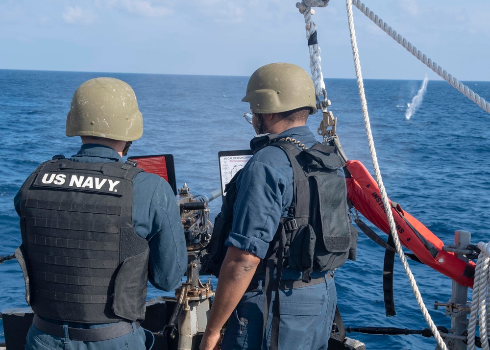 USS McCampbell Conducts Live-Fire Exercise