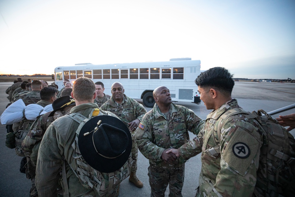 1st Squadron, 102nd Cavalry Regiment troopers home for the holidays