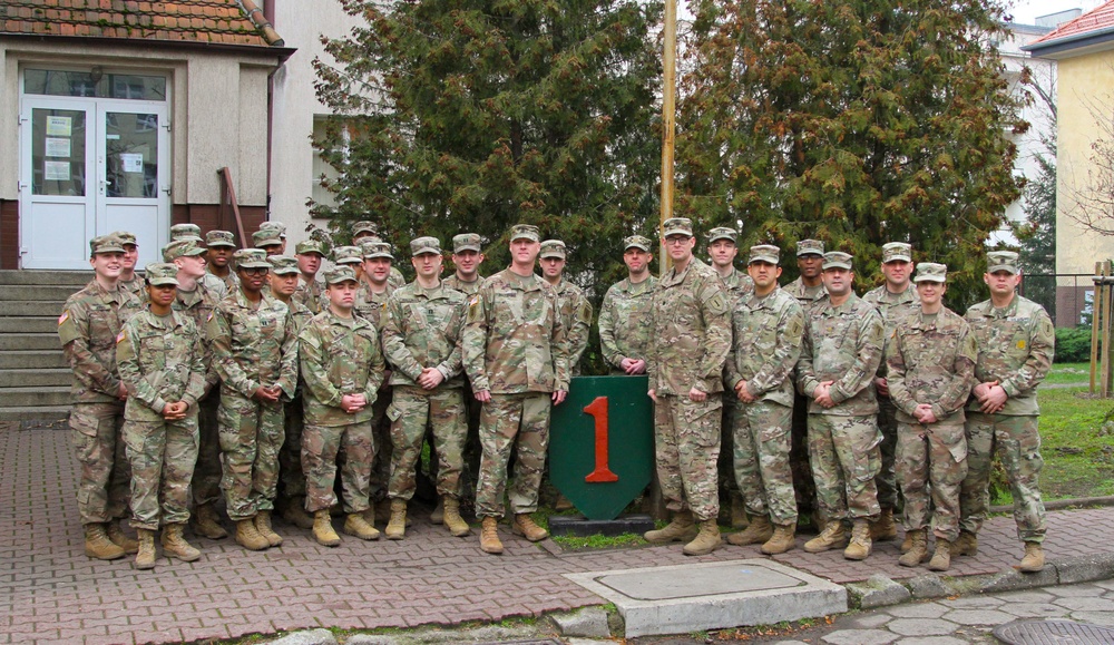 1st Infantry Division soldiers prepare for Army vs. Navy game