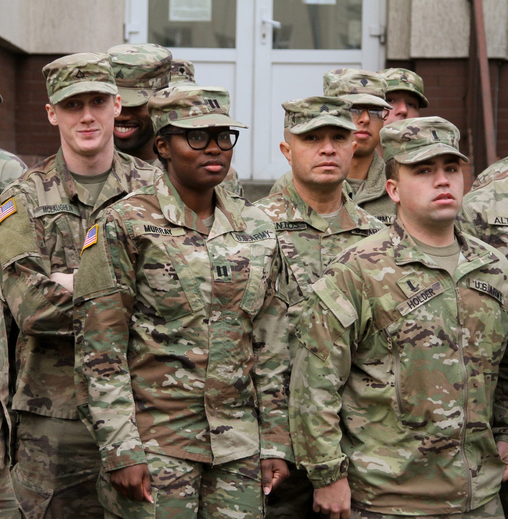 1st Infantry Division soldiers prepare for Army vs. Navy game