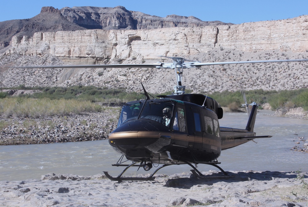 Alpine Air unit helicopter operations in Big Bend Sector