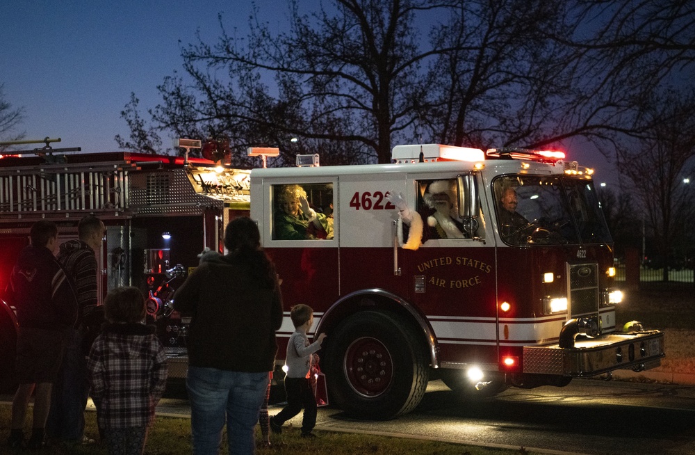 Scott AFB 2019 tree-lighting ceremony