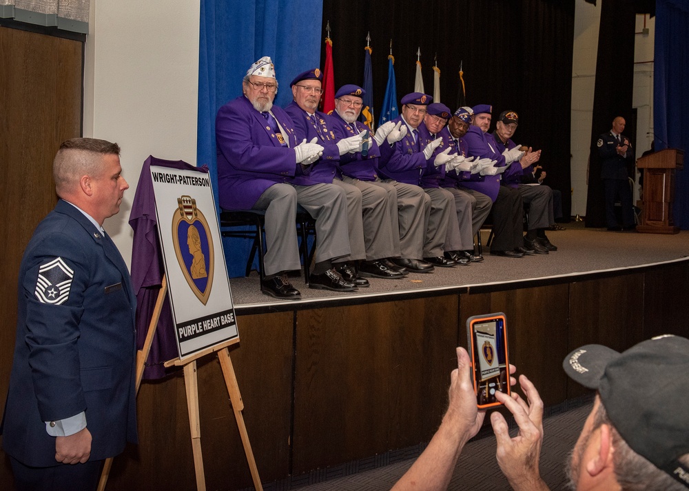 Wright-Patt joins the Military Order of the Purple Heart's Purple Heart Trail community