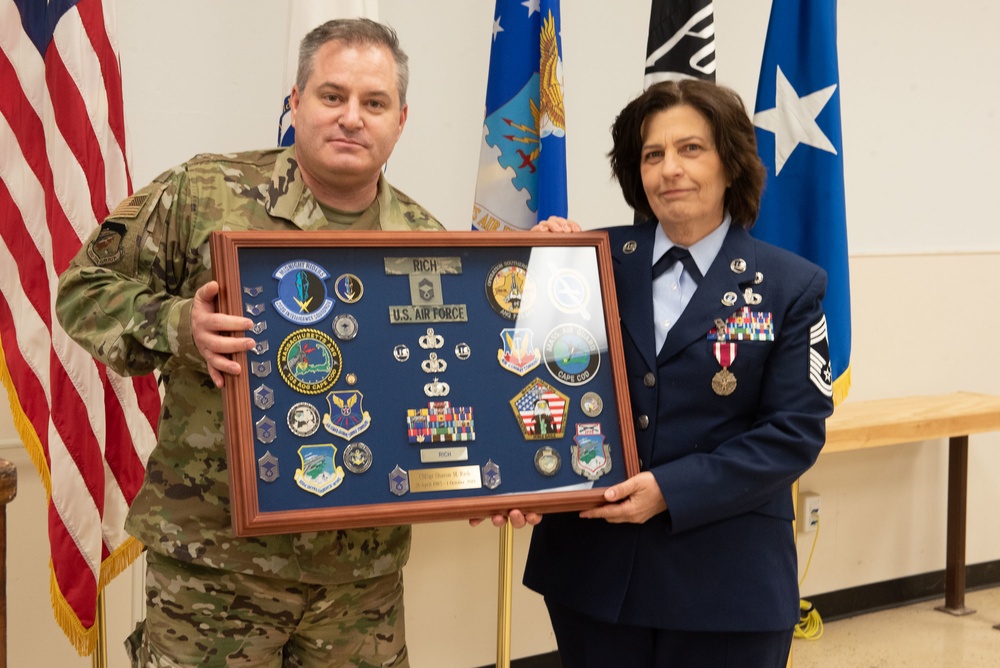 Chief Master Sgt. Sharon Rich retires after 36 years of service