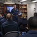 HSTCSG Chaplain Speaks With USS Normandy Sailors