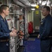 USS Normandy Command Master Chief Speaks With HSTCSG Chaplain