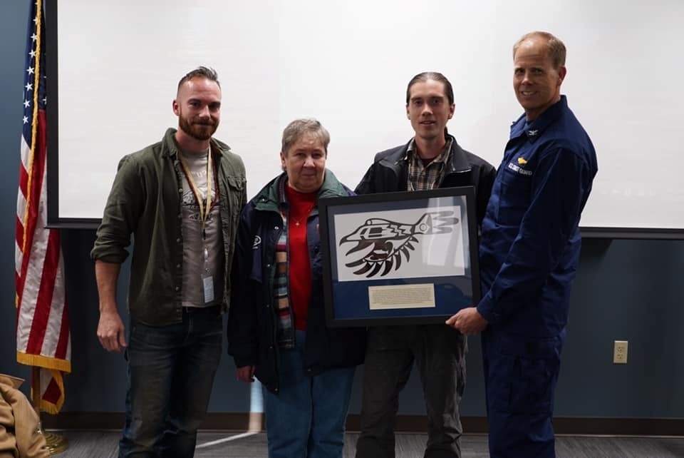 Coast Guard Sector North Bend commemorates artwork with local tribal leaders