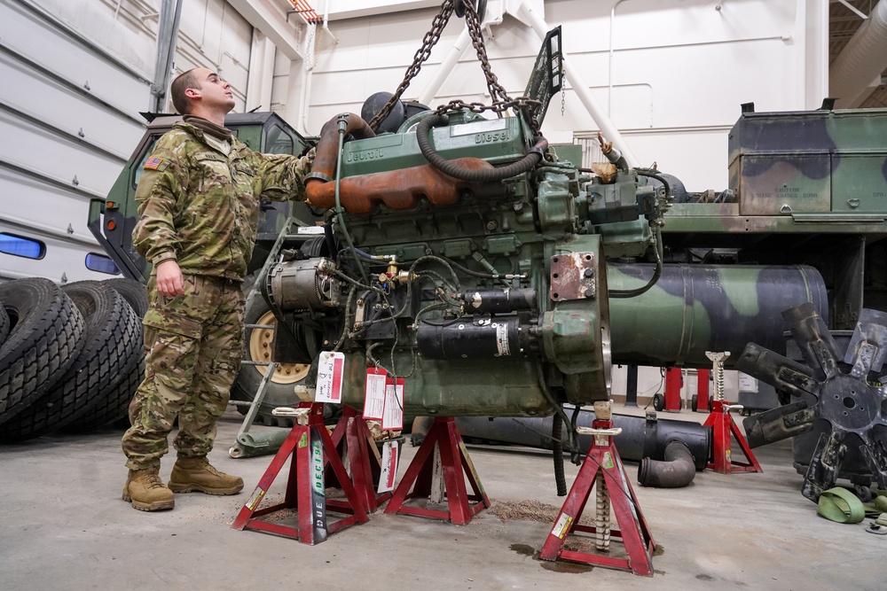 USARAK Soldiers Perform Vehicle Maintenance