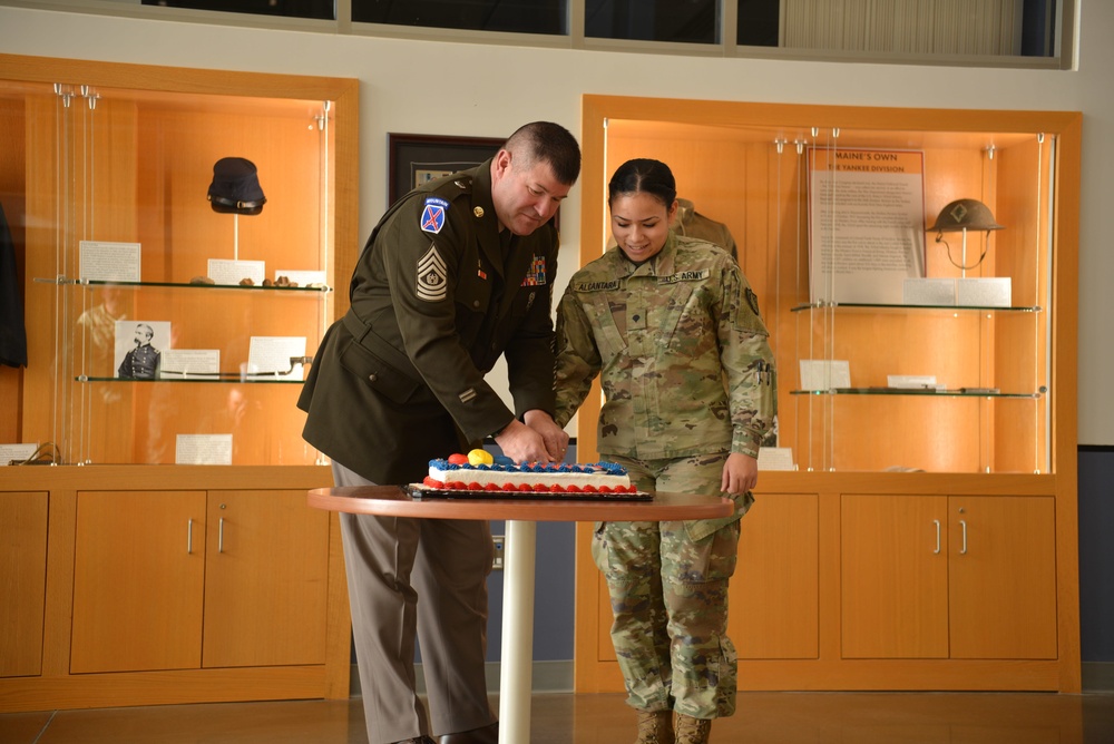 Maine National Guard hosts cake-cutting in honor of National Guard's 383rd birthday