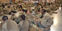 Sending troops home for holidays a big task for training unit leaders