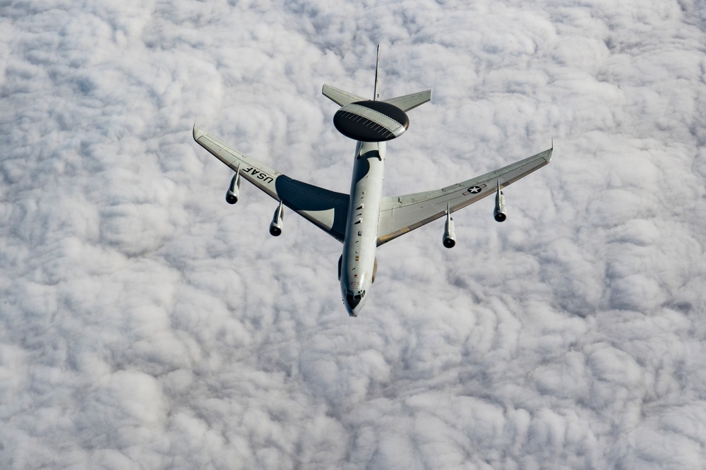 KC-135 AOR refueling mission