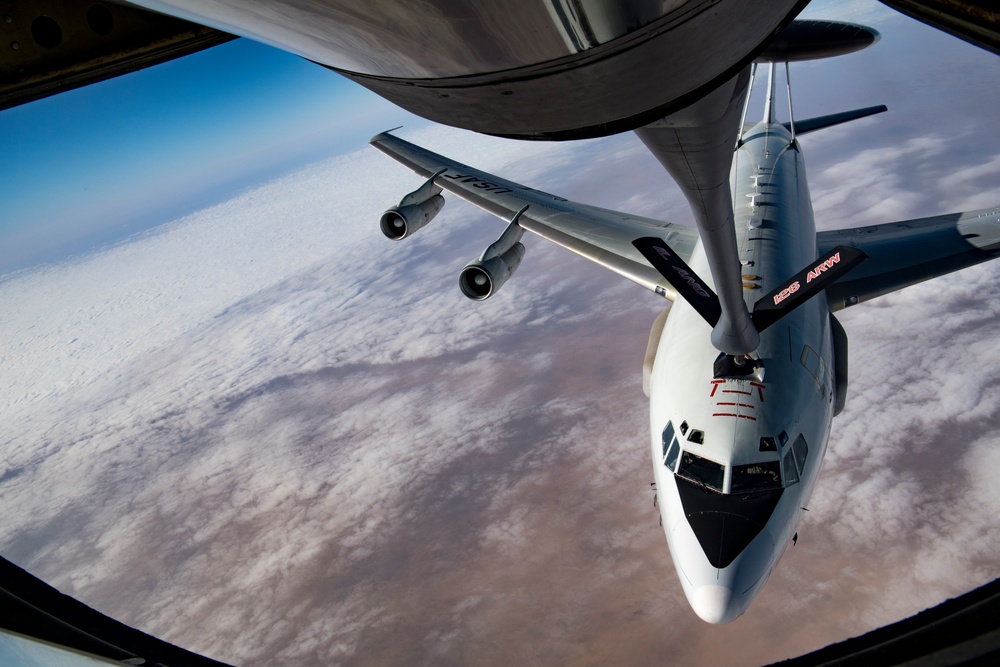 KC-135 AOR refueling mission