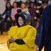 Sumo wrestlers introduce their profession to children at Lester Middle School