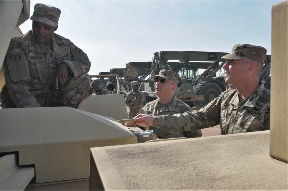 Brig. Gen. Scott Linton Visits the 77th Sustainment Brigade