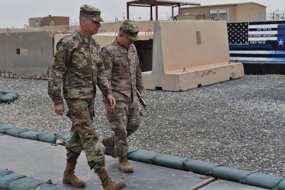 Brig. Gen. Scott Linton Visits the 77th Sustainment Brigade