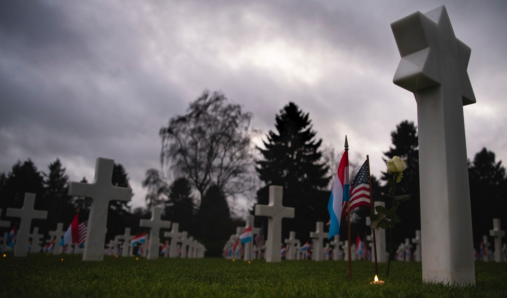 Luxembourg American Cemetery Luminary Event