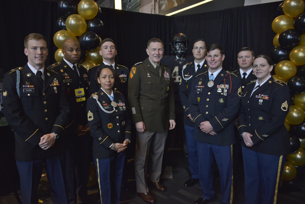 U.S. Army’s “Best of the Best” honored during Army vs. Navy football game