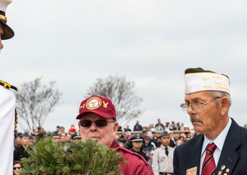 Wreaths Presented During Ceremony on Miramar National Cemetery