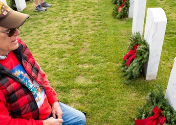 Wreaths Presented During Ceremony on Miramar National Cemetery