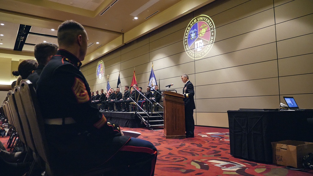 DVIDS - News - NSTC Commander Commissions Texas A&M NROTC Midshipmen