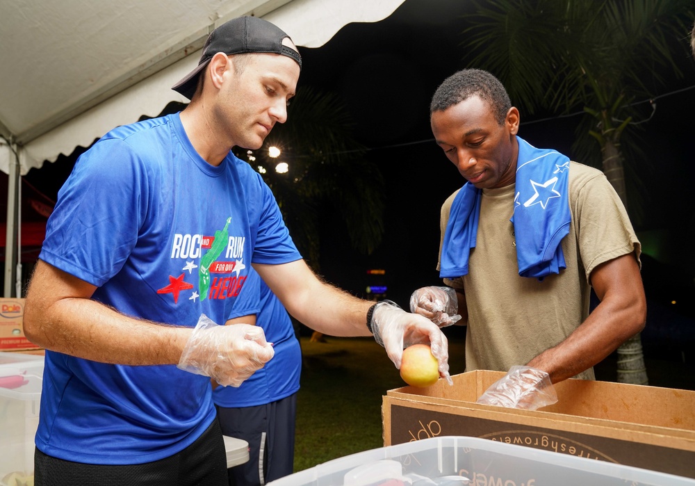 CSS-15 Sailors Serve Up Fresh Fruit to 5K Runners