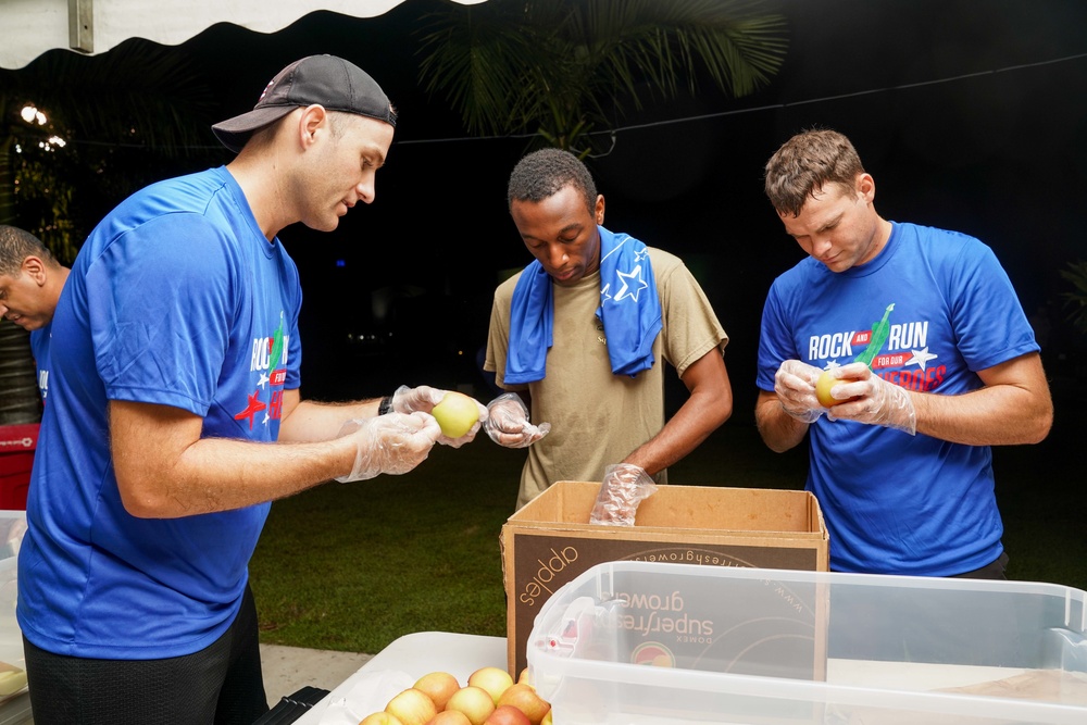 CSS-15 Sailors Serve Up Fresh Fruit to 5K Runners