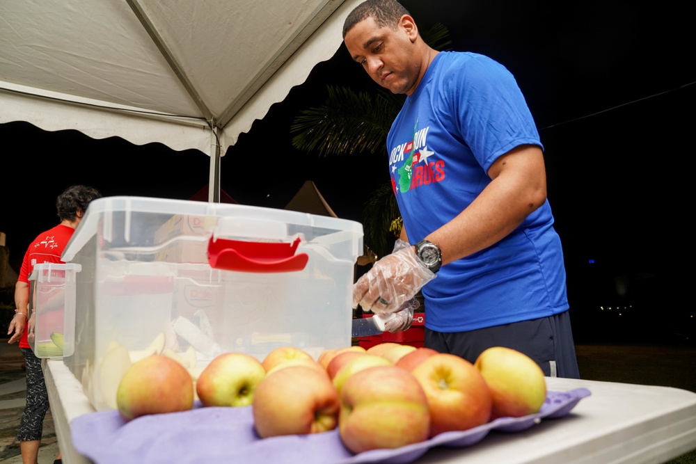 CSS-15 Sailors Serve Up Fresh Fruit to 5K Runners