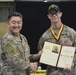 129th CSSB Commander inducted into the Honorable Order of Saint Christopher